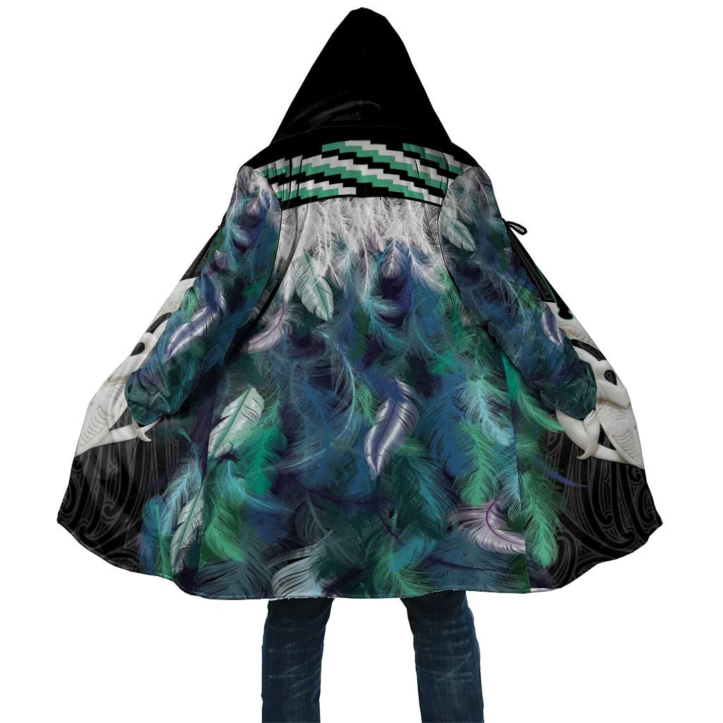 Aotearoa Korowai Motif Cloak Maori Wheku Poutama - Aussie Hoodie
