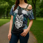 Aotearoa Korowai Motif Cross Shoulder Shirt Maori Wheku Poutama - Aussie Hoodie