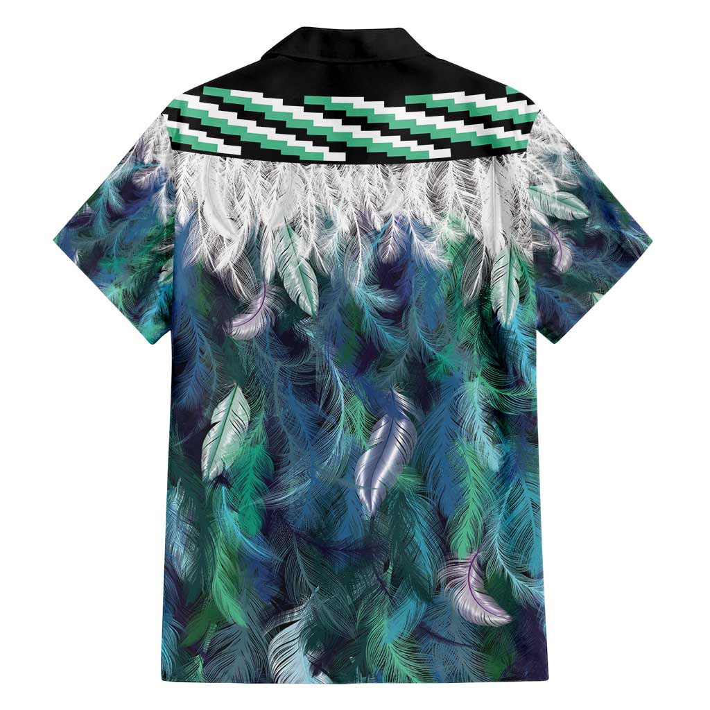 Aotearoa Korowai Motif Family Matching Puletasi and Hawaiian Shirt Maori Wheku Poutama