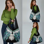 Aotearoa Korowai Motif Grocery Bag Maori Wheku Poutama