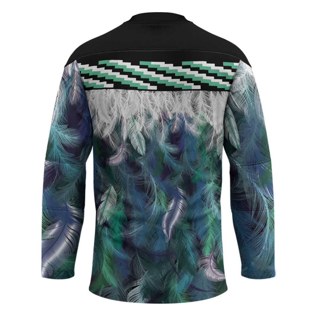Aotearoa Korowai Motif Hockey Jersey Maori Wheku Poutama - Aussie Hoodie