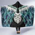 Aotearoa Korowai Motif Hooded Blanket Maori Wheku Poutama