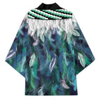 Aotearoa Korowai Motif Kimono Maori Wheku Poutama - Aussie Hoodie