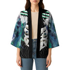 Aotearoa Korowai Motif Kimono Maori Wheku Poutama - Aussie Hoodie