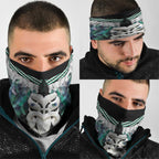 Aotearoa Korowai Motif Neck Gaiter Maori Wheku Poutama - Aussie Hoodie