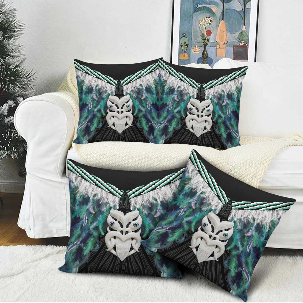 Aotearoa Korowai Motif Pillow Cover Maori Wheku Poutama - Aussie Hoodie