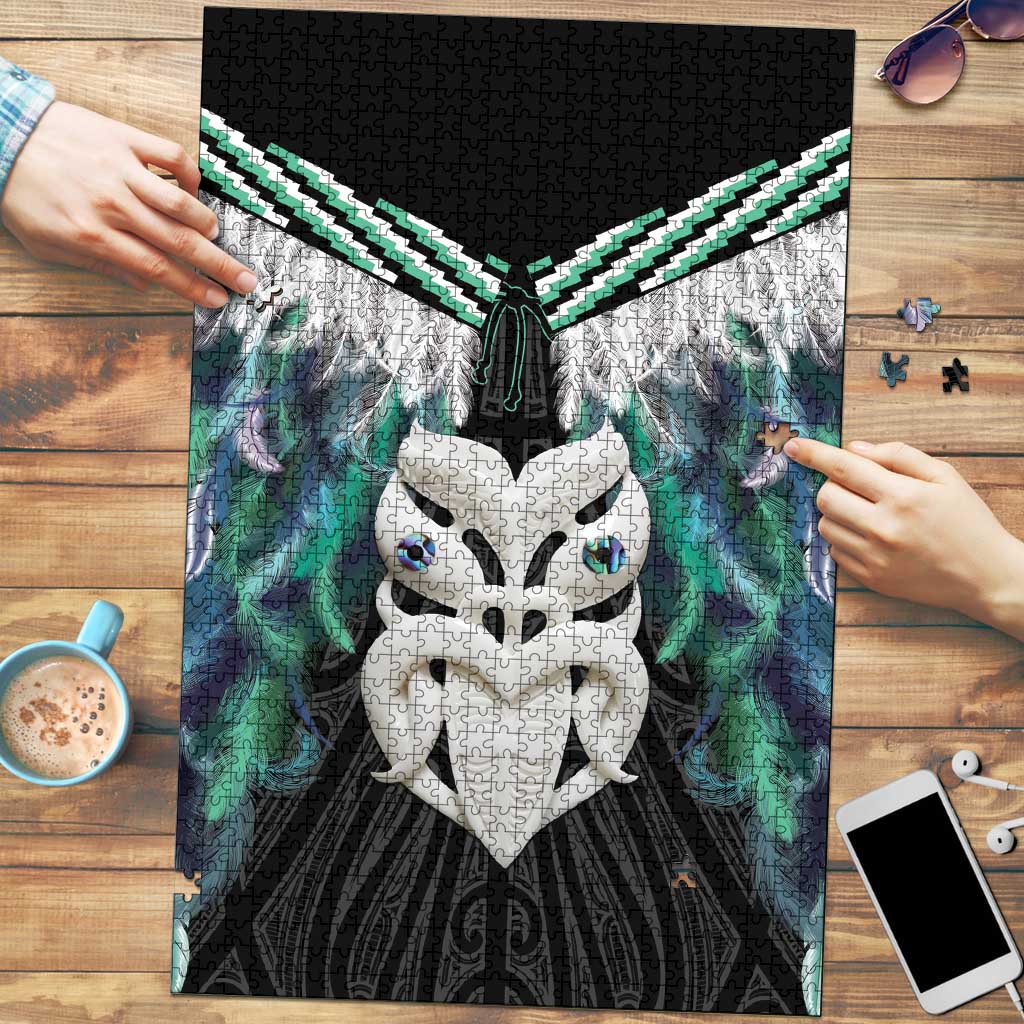 Aotearoa Korowai Motif Puzzle Maori Wheku Poutama - Aussie Hoodie