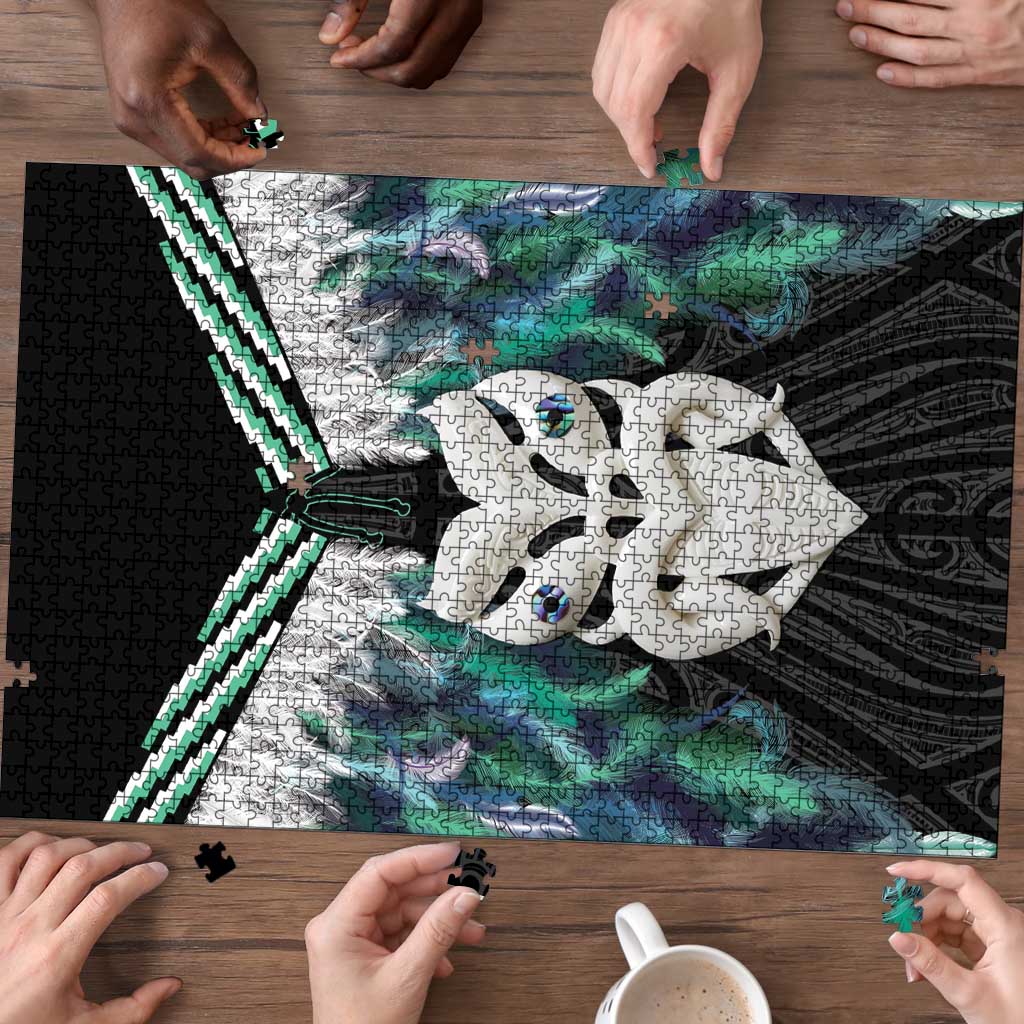 Aotearoa Korowai Motif Puzzle Maori Wheku Poutama - Aussie Hoodie