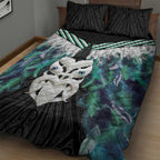Aotearoa Korowai Motif Quilt Bed Set Maori Wheku Poutama