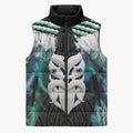 Aotearoa Korowai Motif Sleeveless Puffer Jacket Maori Wheku Poutama - Aussie Hoodie