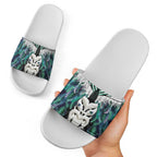 Aotearoa Korowai Motif Slide Sandals Maori Wheku Poutama - Aussie Hoodie