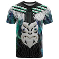 Aotearoa Korowai Motif T Shirt Maori Wheku Poutama
