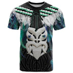 Aotearoa Korowai Motif T Shirt Maori Wheku Poutama