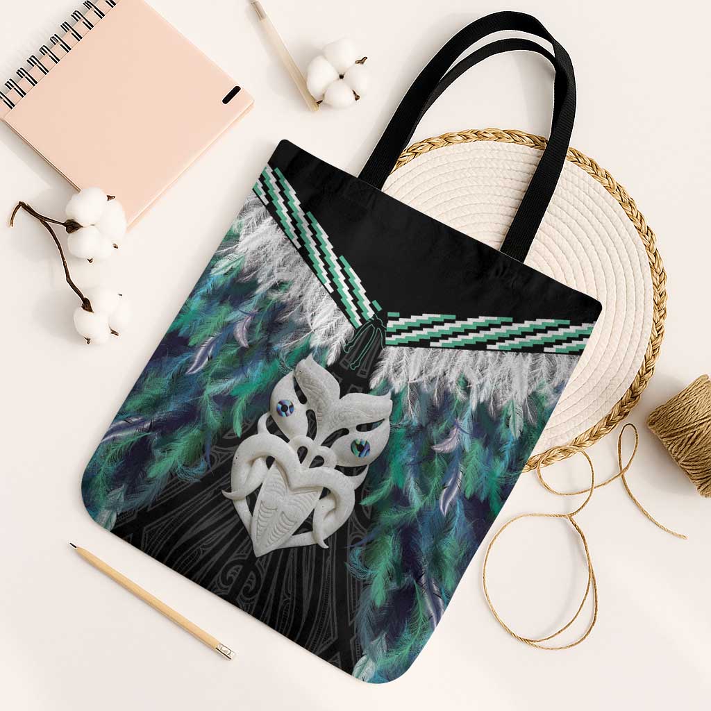 Aotearoa Korowai Motif Tote Bag Maori Wheku Poutama - Aussie Hoodie