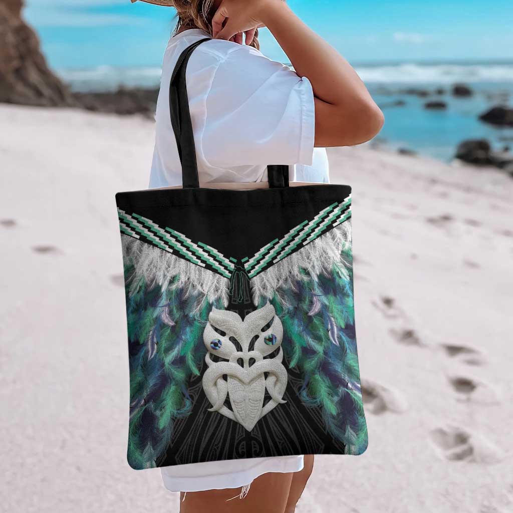 Aotearoa Korowai Motif Tote Bag Maori Wheku Poutama - Aussie Hoodie
