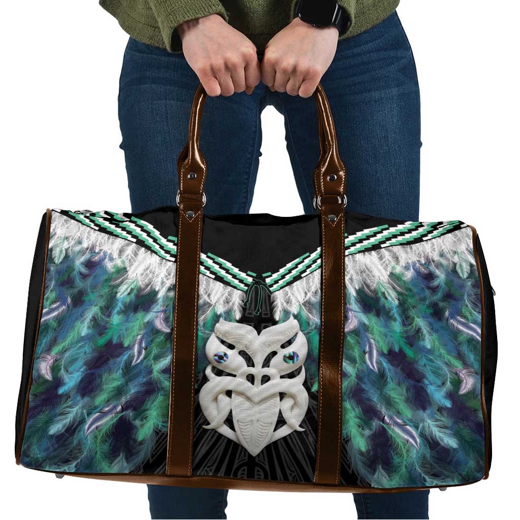 Aotearoa Korowai Motif Travel Bag Maori Wheku Poutama - Aussie Hoodie