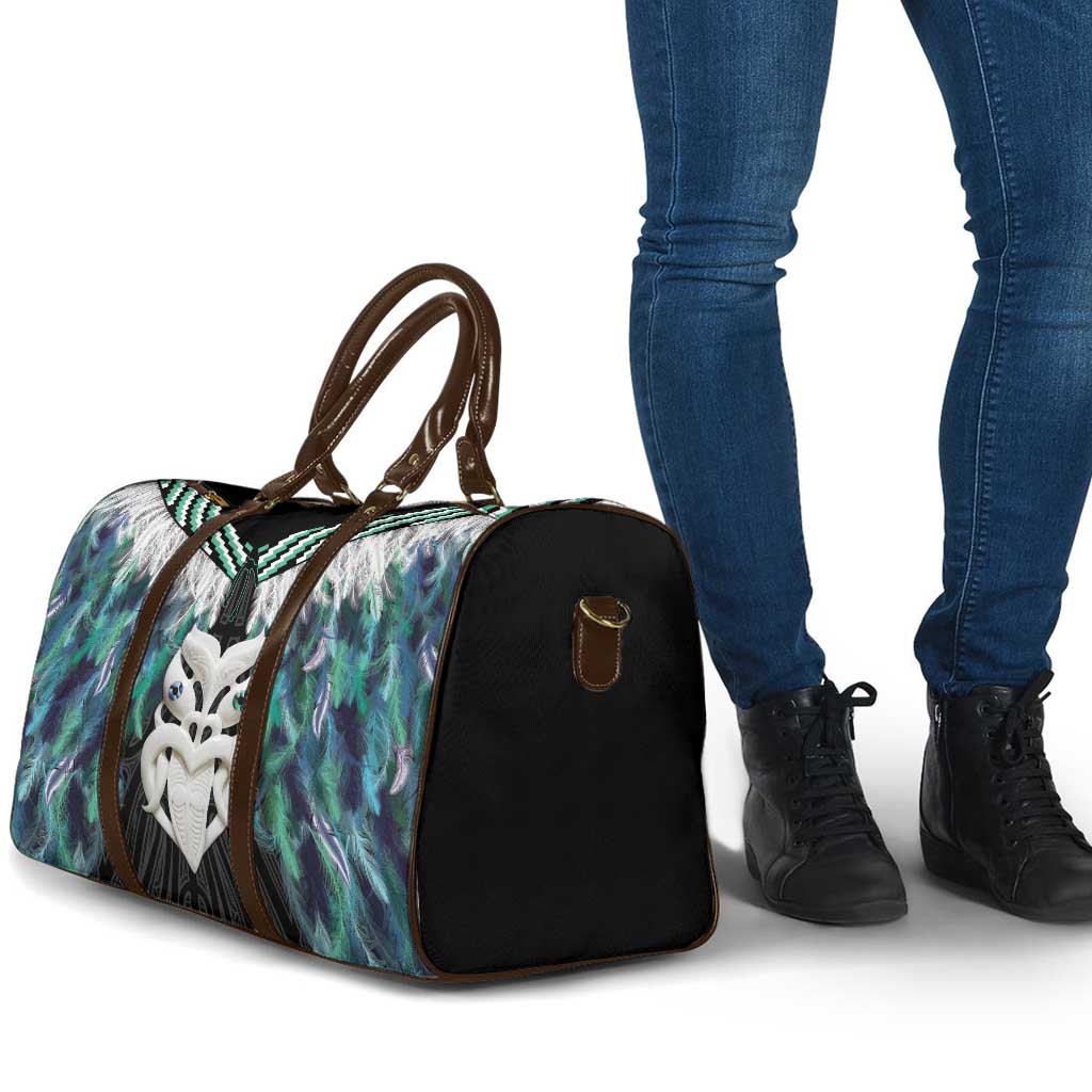 Aotearoa Korowai Motif Travel Bag Maori Wheku Poutama - Aussie Hoodie