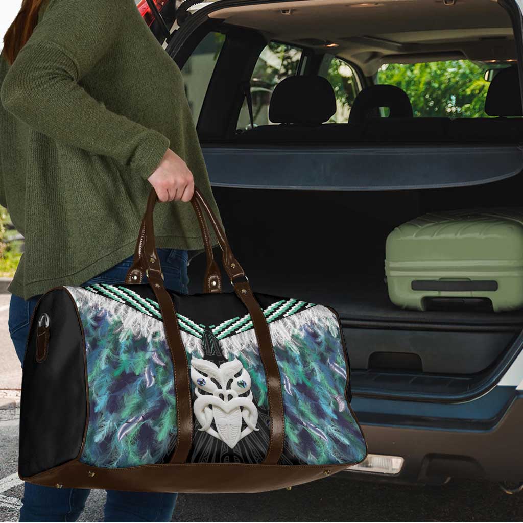 Aotearoa Korowai Motif Travel Bag Maori Wheku Poutama - Aussie Hoodie
