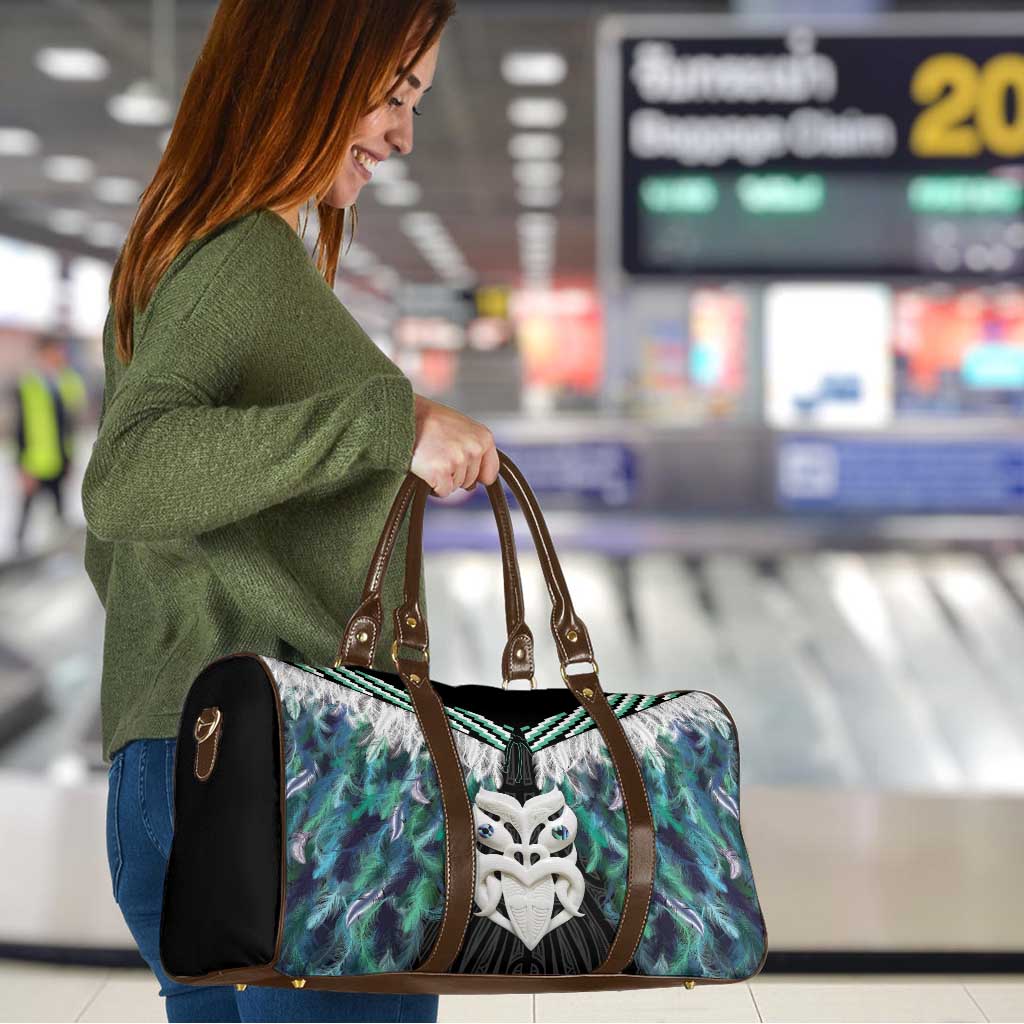 Aotearoa Korowai Motif Travel Bag Maori Wheku Poutama - Aussie Hoodie