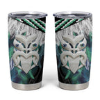 Aotearoa Korowai Motif Tumbler Cup Maori Wheku Poutama