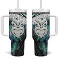 Aotearoa Korowai Motif Tumbler With Handle Maori Wheku Poutama