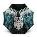 Aotearoa Korowai Motif Umbrella Maori Wheku Poutama - Aussie Hoodie