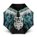Aotearoa Korowai Motif Umbrella Maori Wheku Poutama - Aussie Hoodie