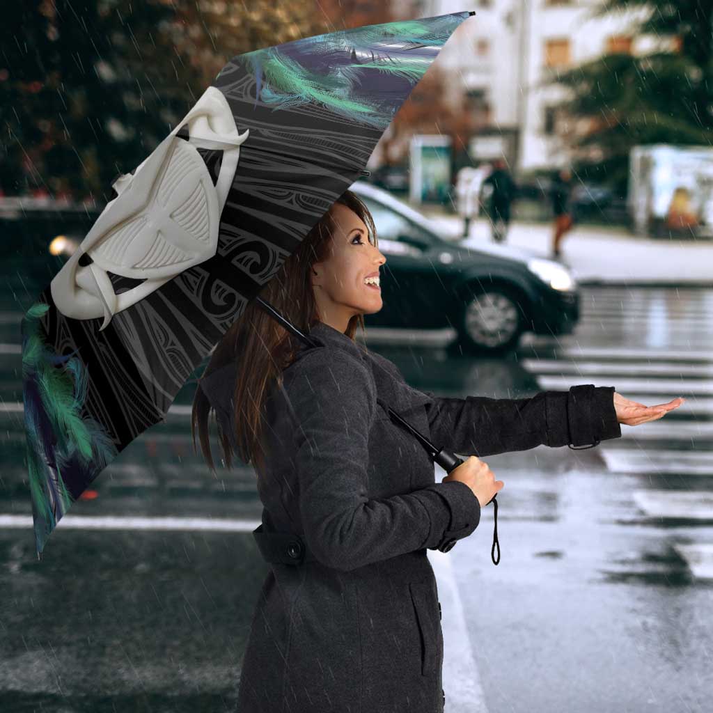 Aotearoa Korowai Motif Umbrella Maori Wheku Poutama - Aussie Hoodie
