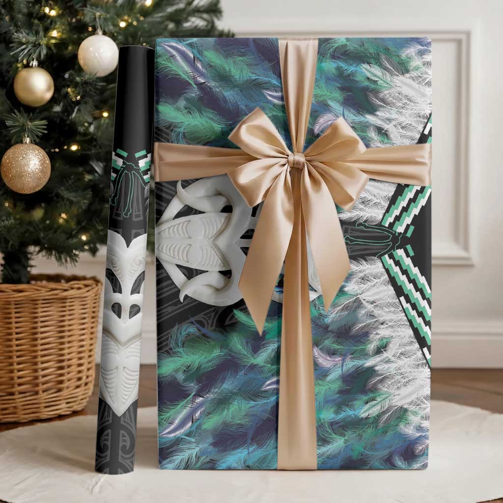 Aotearoa Korowai Motif Wrapping Paper Maori Wheku Poutama - Aussie Hoodie