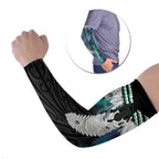Aotearoa Korowai Motif Arm Sleeves Maori Tane Poutama - Aussie Hoodie
