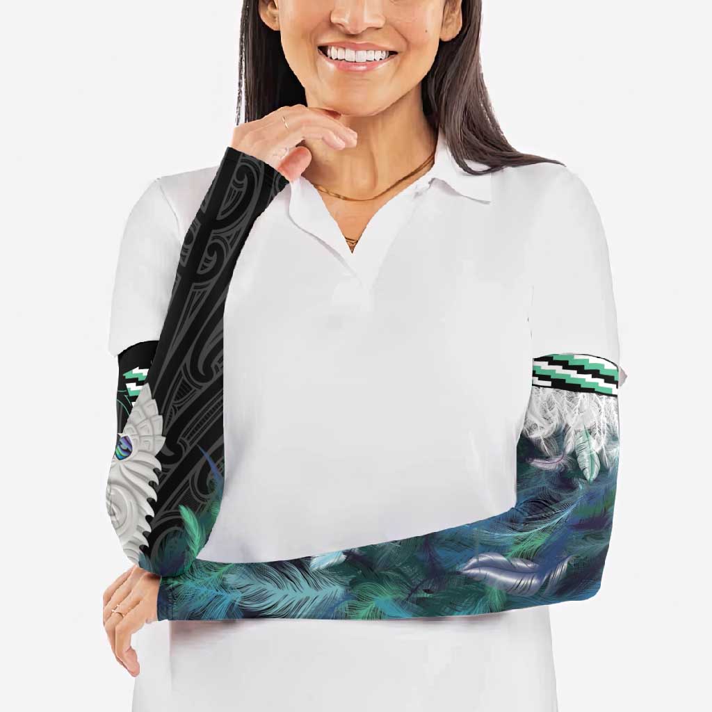 Aotearoa Korowai Motif Arm Sleeves Maori Tane Poutama - Aussie Hoodie