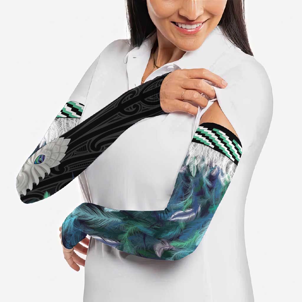 Aotearoa Korowai Motif Arm Sleeves Maori Tane Poutama - Aussie Hoodie