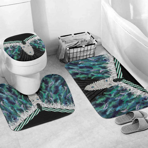 Aotearoa Korowai Motif Bathroom Set Maori Tane Poutama - Aussie Hoodie