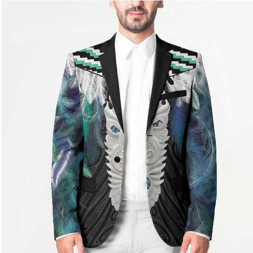 Aotearoa Korowai Motif Blazer Maori Tane Poutama - Aussie Hoodie