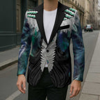 Aotearoa Korowai Motif Blazer Maori Tane Poutama - Aussie Hoodie