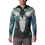 Aotearoa Korowai Motif Button Sweatshirt Maori Tane Poutama