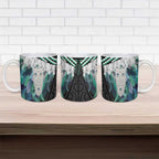 Aotearoa Korowai Motif Ceramic Mug Maori Tane Poutama - Aussie Hoodie
