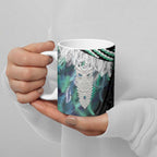 Aotearoa Korowai Motif Ceramic Mug Maori Tane Poutama - Aussie Hoodie