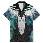 Aotearoa Korowai Motif Family Matching Mermaid Dress and Hawaiian Shirt Maori Tane Poutama