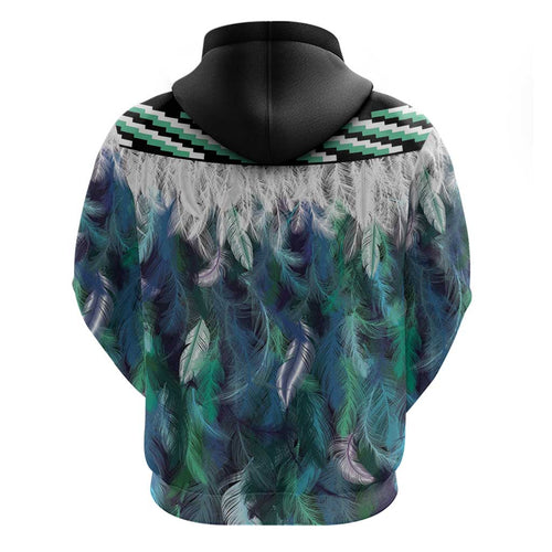 Aotearoa Korowai Motif Hoodie Maori Tane Poutama