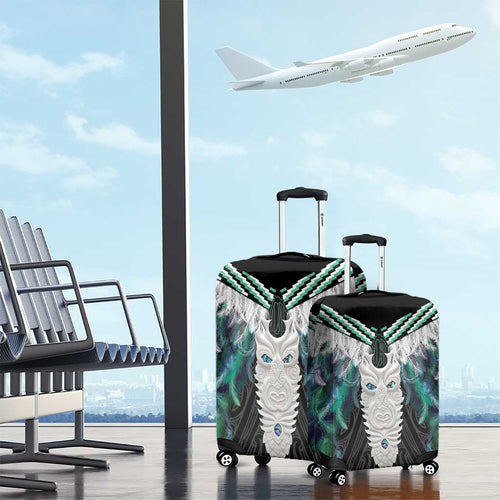 Aotearoa Korowai Motif Luggage Cover Maori Tane Poutama