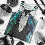 Aotearoa Korowai Motif Men Tank Top Maori Tane Poutama