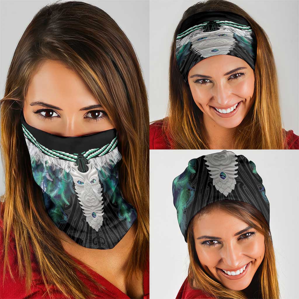 Aotearoa Korowai Motif Neck Gaiter Maori Tane Poutama - Aussie Hoodie