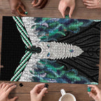 Aotearoa Korowai Motif Puzzle Maori Tane Poutama - Aussie Hoodie