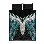 Aotearoa Korowai Motif Quilt Bed Set Maori Tane Poutama