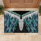 Aotearoa Korowai Motif Rubber Doormat Maori Tane Poutama
