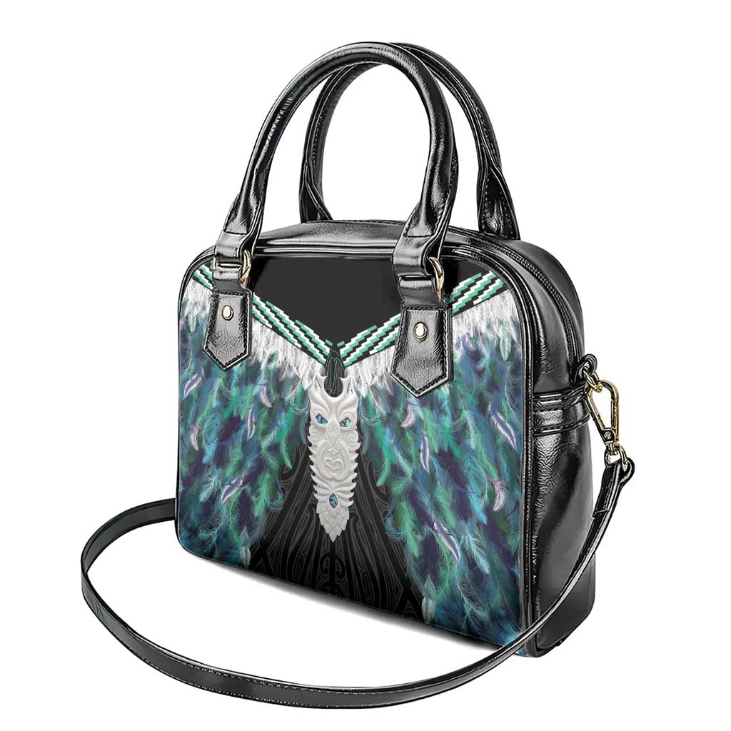 Aotearoa Korowai Motif Shoulder Handbag Maori Tane Poutama