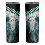 Aotearoa Korowai Motif Skinny Tumbler Maori Tane Poutama