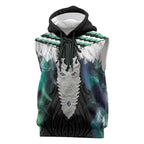 Aotearoa Korowai Motif Sleeveless Hoodie Maori Tane Poutama - Aussie Hoodie