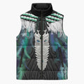 Aotearoa Korowai Motif Sleeveless Puffer Jacket Maori Tane Poutama - Aussie Hoodie